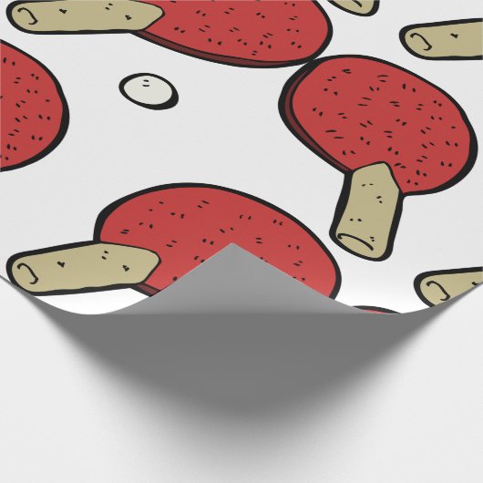 Tischtennis Geschenkpapier (Ecke)