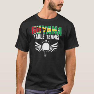 Tischtennis Guyana Unterstützen Sie Guyanas Pi T-Shirt