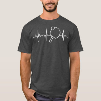 Tischtennis Heartbeat Pong T-Shirt