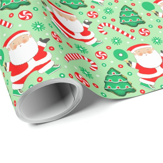 Tischtennis Holiday Geschenkpapier (Rolleneckpunkt)