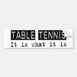 Tischtennis ist es autoaufkleber