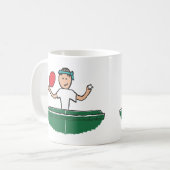 Tischtennis Kaffeetasse (Vorderseite Links)