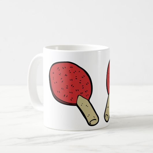 Tischtennis Kaffeetasse (Vorderseite Links)