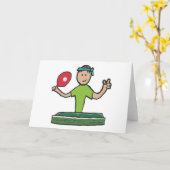 Tischtennis Karte (Gelbe Blume)