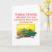 Tischtennis Karte (Gelbe Blume)