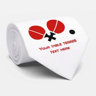 Tischtennis Klingeln-pong Schläger und Ball Krawatte