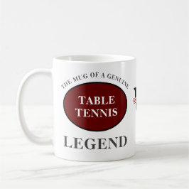 Tischtennis Legend Monogram Fügen Sie Ihren Namen  Kaffeetasse