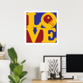 Tischtennis-Liebe Poster (Heimbüro)