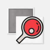 Tischtennis Magnet (Vorderseite/Rückseite)