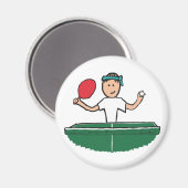 Tischtennis Magnet (Vorderseite/Rückseite)