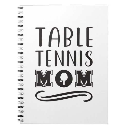 Tischtennis Mama 2 Notizblock (Vorderseite)