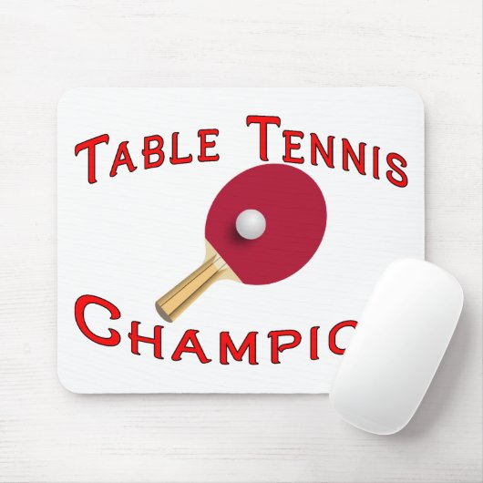 Tischtennis-Meister Mousepad (Mit Mouse)