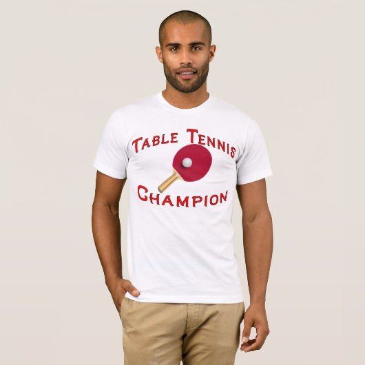 Tischtennis-Meister-T-Shirt T-Shirt (Vorne ganz)