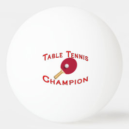Tischtennis-Meister Tischtennisball