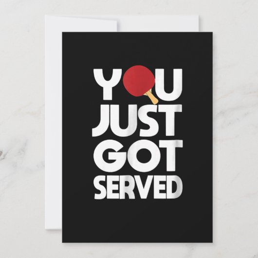 Tischtennis Men Butterfly Pong Save The Date (Vorderseite)