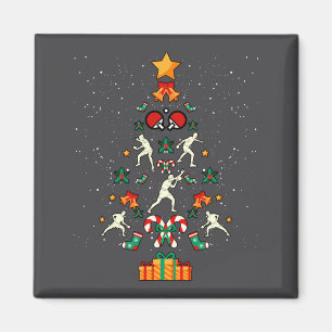 Tischtennis Ng Ng Spieler Weihnachtsbaum Xmas Lang Magnet
