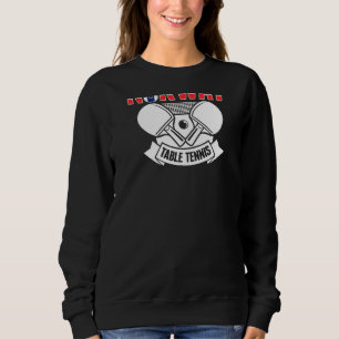 Tischtennis Norwegen Unterstützen Sie Ping Pong T Sweatshirt