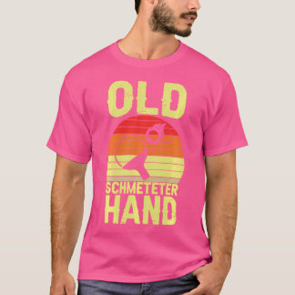 Tischtennis Old Schmetter Hand Funny Pong Pong Pl T-Shirt