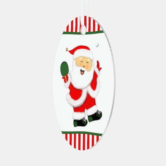 Tischtennis Ornament Aus Metall (Vorderseite links)