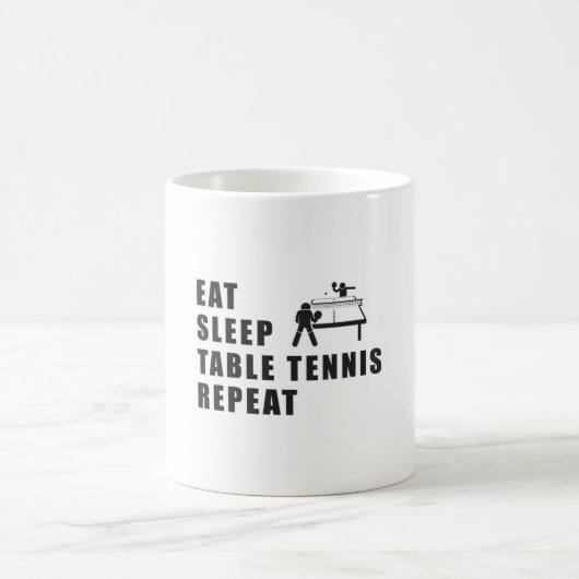 Tischtennis Paddle Ping Pong Wiederholung Geschenk Kaffeetasse (Mittel)