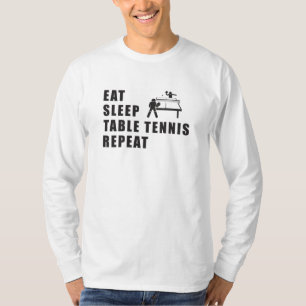 Tischtennis Paddle Ping Pong Wiederholung Geschenk T-Shirt