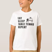 Tischtennis Paddle Ping Pong Wiederholung Geschenk T-Shirt (Vorderseite)