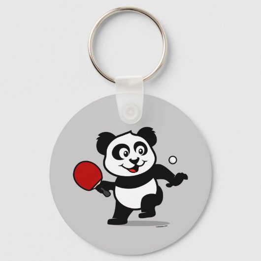 Tischtennis Panda Schlüsselanhänger (Vorderseite)