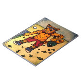 Tischtennis Ping-Pong Cat Notizblock (Linke Seite)