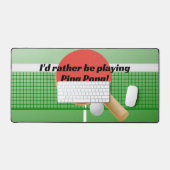 Tischtennis Ping Pong Design Desk Mat Schreibtischunterlage (Tastatur & Maus)