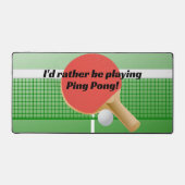 Tischtennis Ping Pong Design Desk Mat Schreibtischunterlage (Vorderseite)
