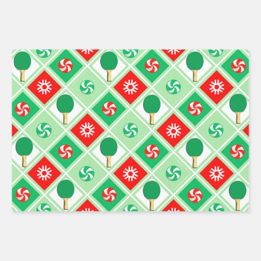 Tischtennis Ping-Pong-Geschenk Geschenkpapier Set (Vorderseite 2)