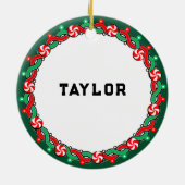 Tischtennis Ping-Pong-Geschenk Keramik Ornament (Hinten)