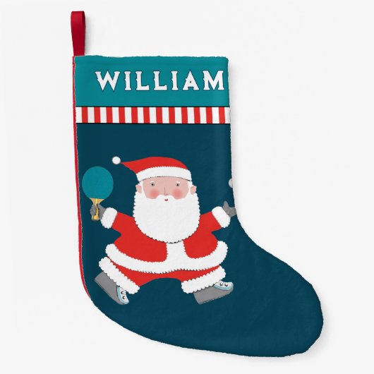 Tischtennis Ping-Pong-Holiday-Geschenk Kleiner Weihnachtsstrumpf (Vorderseite)