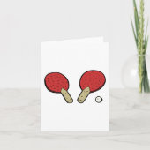 Tischtennis Ping Pong Karte (Vorderseite)