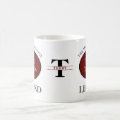 Tischtennis Ping Pong Legende Monogramm und Name h Kaffeetasse (Mittel)