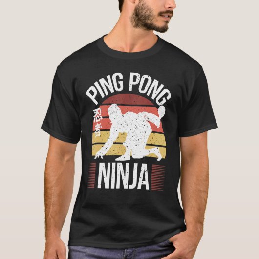 Tischtennis Ping Pong Ninja Ping Pong T-Shirt (Vorderseite)