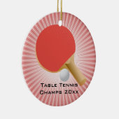 Tischtennis Ping Pong Ornament (Rechts)