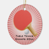 Tischtennis Ping Pong Ornament (Links)