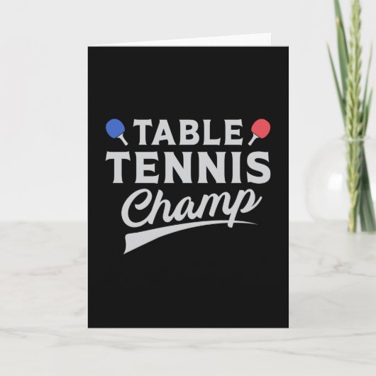 Tischtennis Ping Pong Paddle Funny Gift Karte (Vorderseite)