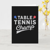 Tischtennis Ping Pong Paddle Funny Gift Karte (Gelbe Blume)