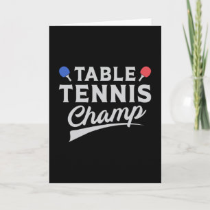 Tischtennis Ping Pong Paddle Funny Gift Karte