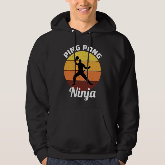 Tischtennis Ping Pong Paddle Players Hoodie (Vorderseite)