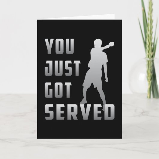 Tischtennis Ping Pong Paddle Spieler Funny Gift Karte (Vorderseite)