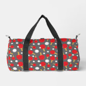 Tischtennis Ping Pong Player Monogram Duffle Bag (Vorderseite)