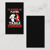 Tischtennis Ping Pong Player Visitenkarte (Vorne/Hinten)