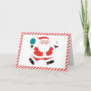 Tischtennis-Ping-Pong-Weihnachtskarten Feiertagskarte