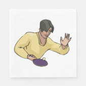 Tischtennis-Player-Papier Napkins Serviette (Vorderseite)