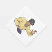 Tischtennis-Player-Papier Napkins Serviette (Ecke)