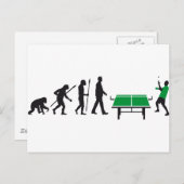 Tischtennis Postkarte (Vorne/Hinten)