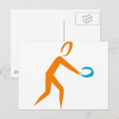 Tischtennis Postkarte (Vorne/Hinten)